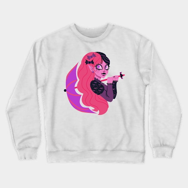 Draculaura <3 Crewneck Sweatshirt by AngelicaNyneave